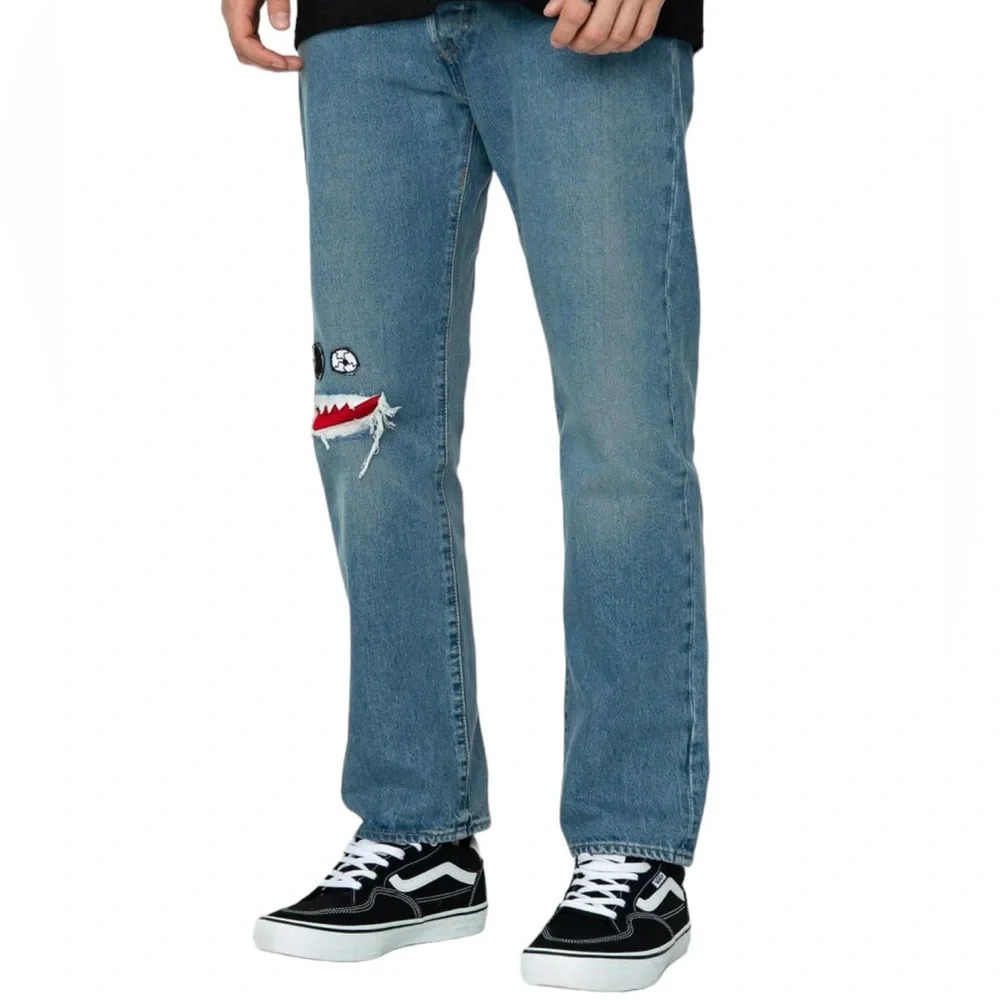 LEVI'S SKATEBOARDING 501 ORIGINAL STRAIGHT LEG FIT STRONG MEN'S JEANS SIZE 31x30 - Picture 4 of 15